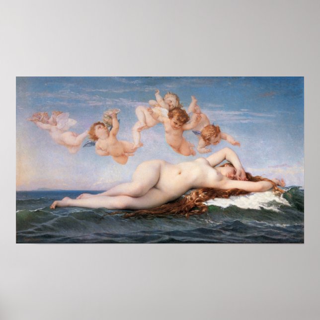Alexandre Cabanel Die Geburt der Venus Print Poster (Vorne)