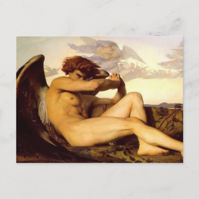 Alexandre Cabanel - Fallen Angel Postkarte (Vorderseite)