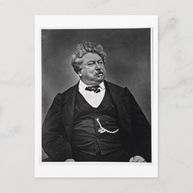Alexandre Dumas pere (1802-70), von 'Galerie Cont Postkarte (Vorderseite)
