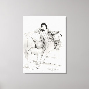 Alexandre Dumas Pere Leinwanddruck