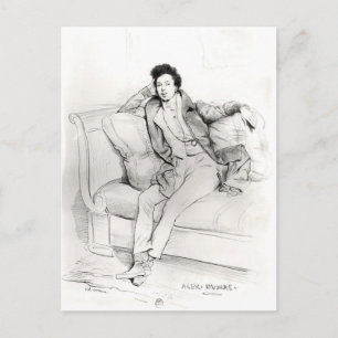 Alexandre Dumas Pere Postkarte
