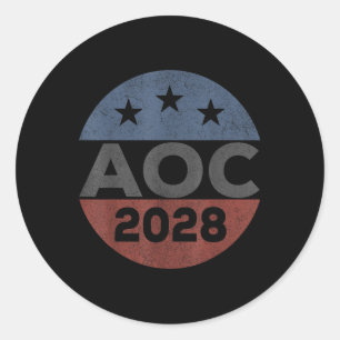 Alexandria 2028, Retro A.ocasio Cortez für den Vor Runder Aufkleber
