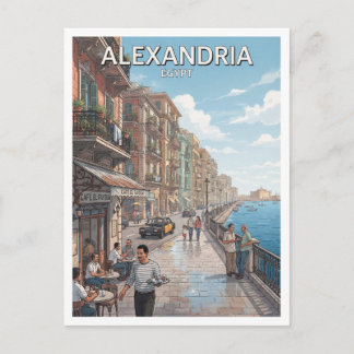 Alexandria Ägypten Postkarte