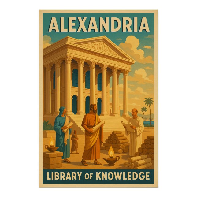 Alexandria - Bibliothek des Wissens Poster (Vorderseite)