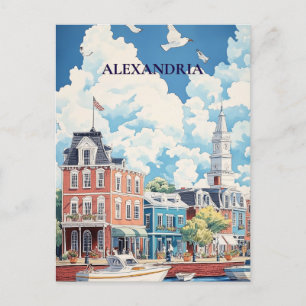 Alexandria Historisches Waterfront Postkarte