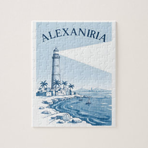 Alexandria Leuchtturm Küstenlandschaft Reise Puzzle