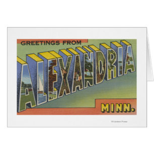 Alexandria, Minnesota - große Buchstabe-Szenen