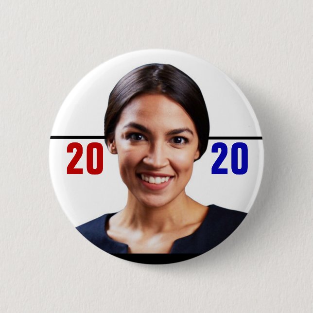 Alexandria Ocasio-Cortez 2020 Button (Vorderseite)