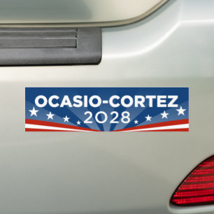 Alexandria Ocasio-Cortez AOC 2028 Autoaufkleber