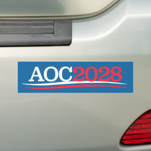 Alexandria Ocasio-Cortez AOC 2028 Autoaufkleber
