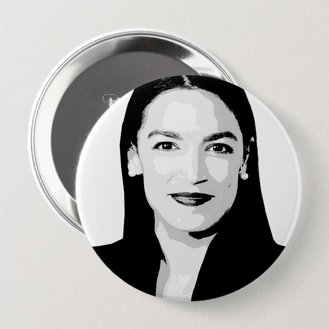 Alexandria Ocasio-Cortez Button (Vorne & Hinten)