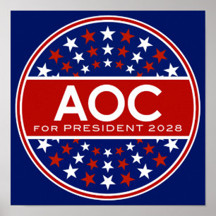 Alexandria Ocasio-Cortez für Präsidentin 2028 Poster