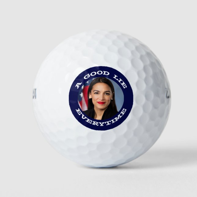 Alexandria Ocasio-Cortez Good Lie Golfball (Vorderseite)