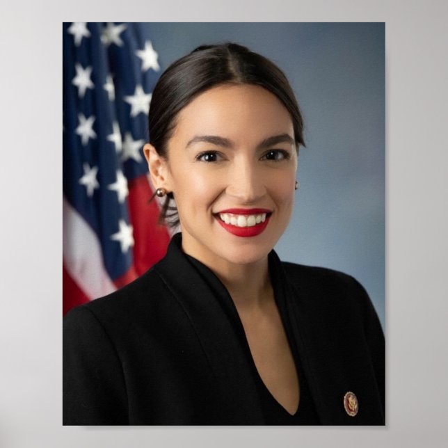 Alexandria Ocasio Cortez Official Portrait Poster (Vorne)