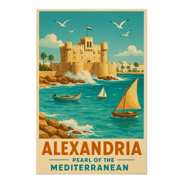 Alexandria - Perle des Mittelmeers Poster (Vorderseite)