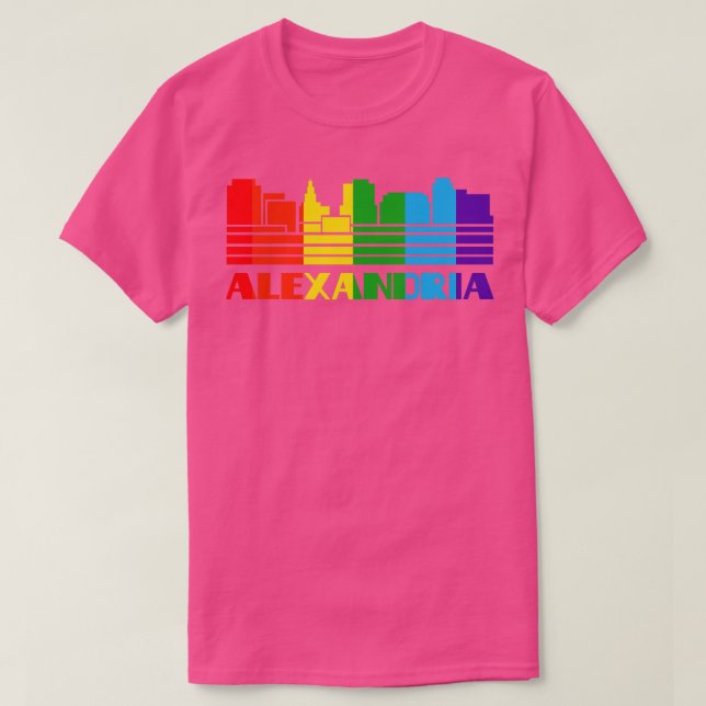 Alexandria Pride Alexandria LGBT Geschenk LGBTQ Su T-Shirt (Design vorne)