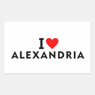 Alexandria Stadt Ägypten USA Rumänien Vereinigte S Rechteckiger Aufkleber