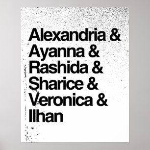 Alexandria und Ayanna und Rashida und Ilhan Poster
