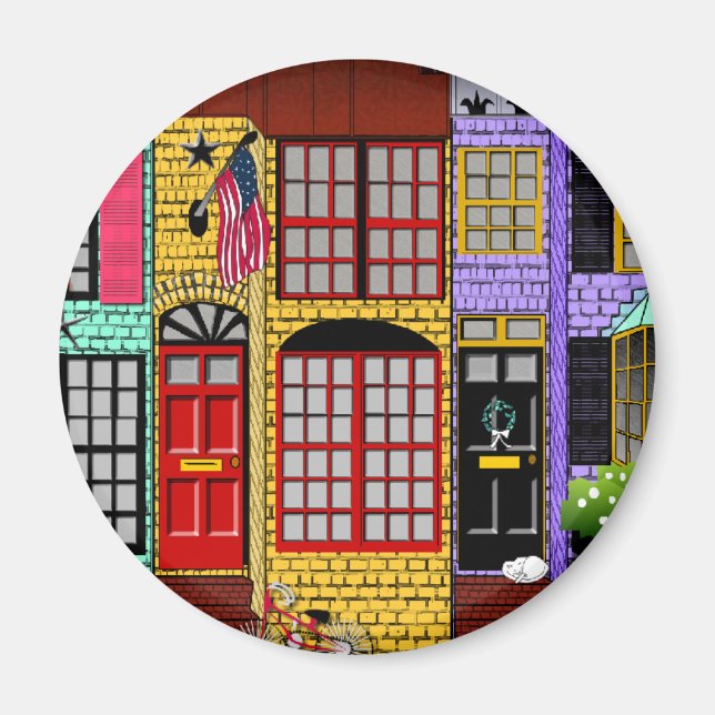 Alexandria, Virginia Townhouses Magnet (Vorne)