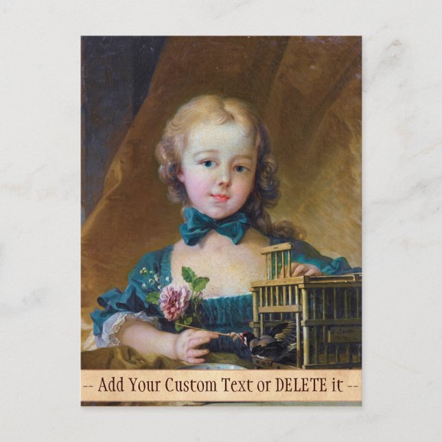 Alexandrine-Jeanne Le Normant d'Étiolles Boucher Postkarte (Vorderseite)