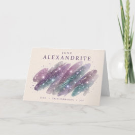 Alexandrit-Kristallstrich Karte