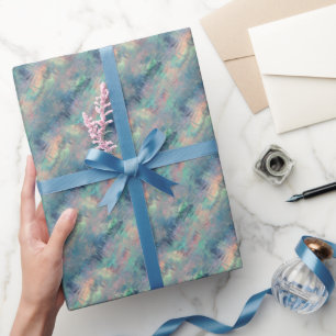Alexandrite Blue Glassy Texture Geschenkpapier