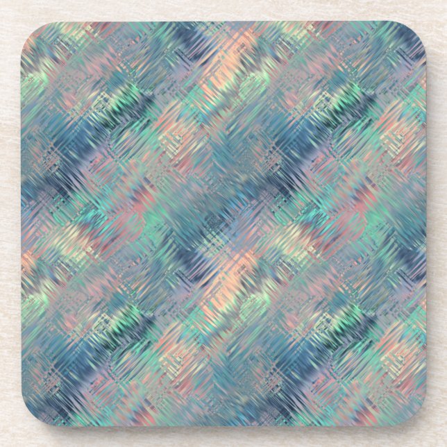 Alexandrite Blue Glassy Texture Getränkeuntersetzer (Vorderseite)