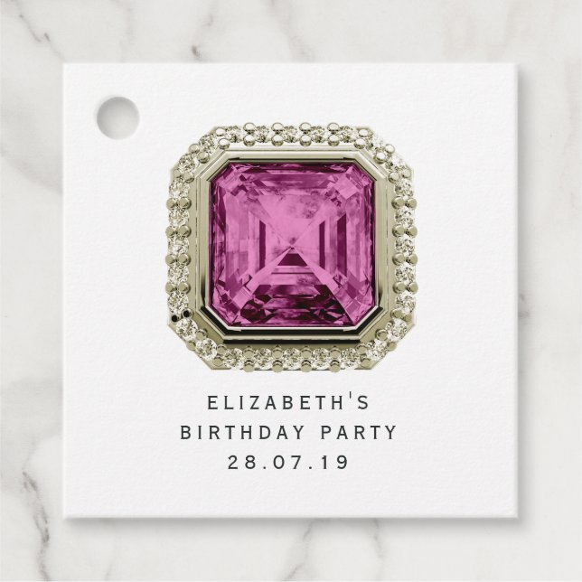 Alexandrite June Birthstone Geschenkanhänger (Vorderseite)
