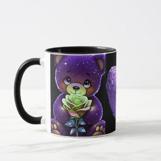 AlexDizaine Enchanted Purple Bears Coffee Mug  Tasse