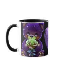 AlexDizaine Verzauberte Lila Bären Kaffeetasse