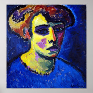 Alexej von Jawlensky Frauenkopf (Leiter einer Frau Poster
