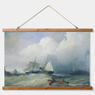 Alexey Bogolyuboff. Die Ostsee. 1880er Jahre. Wandteppich Mit Holzrahmen