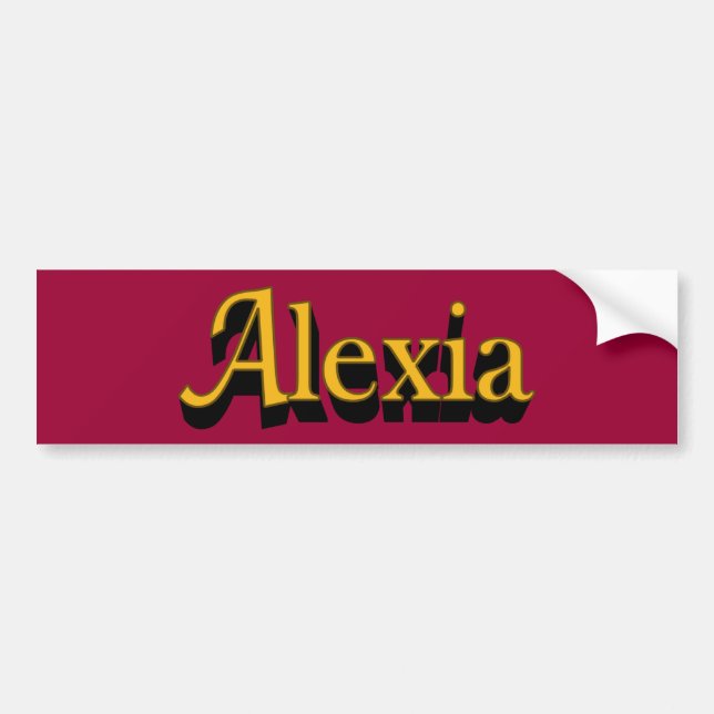 Alexia Autoaufkleber (Vorne)
