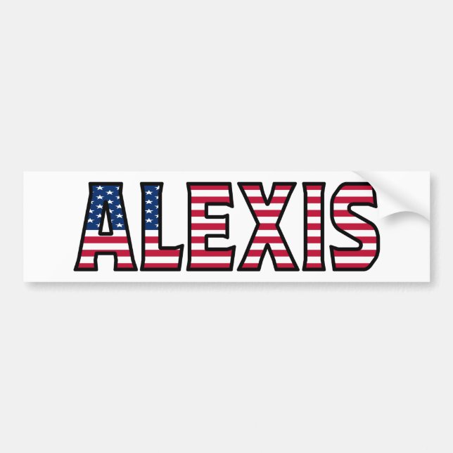 Alexis Name Vorname USA Aufkleber Sticker Auto Autoaufkleber (Vorne)