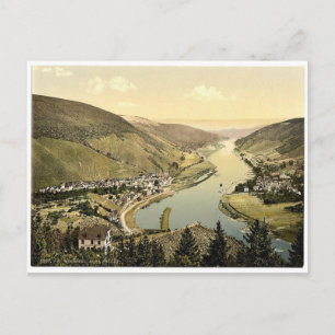 Alf and Bullay, Moselle, Tal, Deutschland, selten  Postkarte
