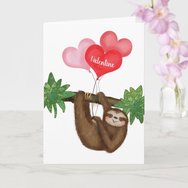Alf der personalisierten Valentinkarte Karte (Orchidee)