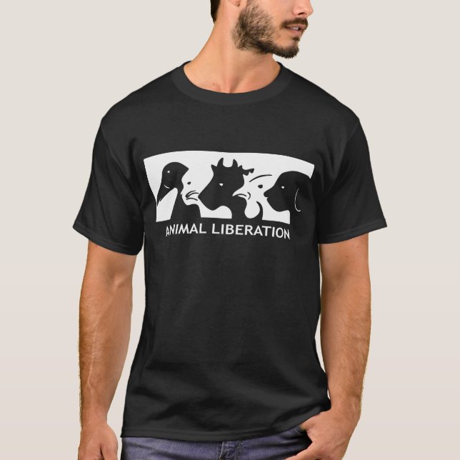 ALF Tierbefreiungs-Frontentierrechtaktivist T-Shirt (Vorderseite)