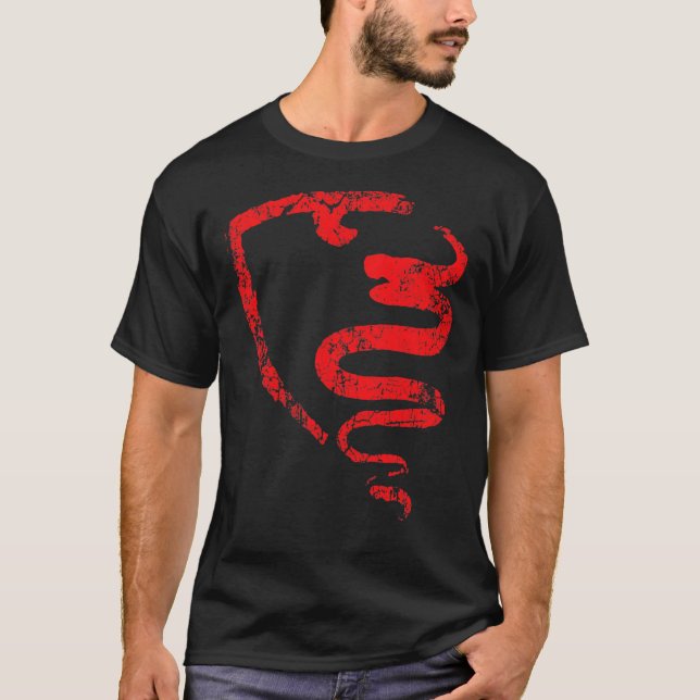 Alfa Car Drivers Stylisches Grunge Logo Classic T- T-Shirt (Vorderseite)
