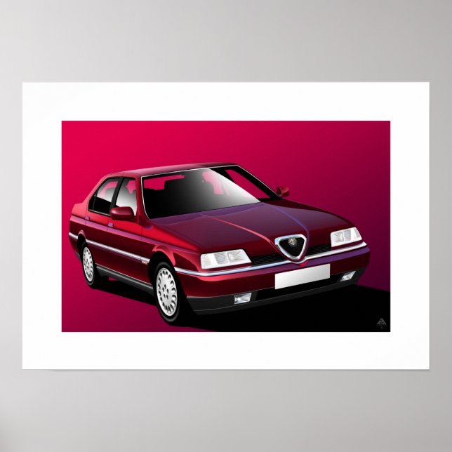 Alfa Romeo 164 Poster (Vorne)