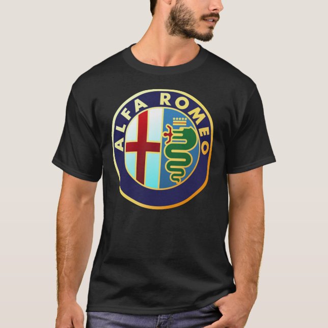 Alfa Romeo - Classic Car Logos Classic T-Shirt (Vorderseite)
