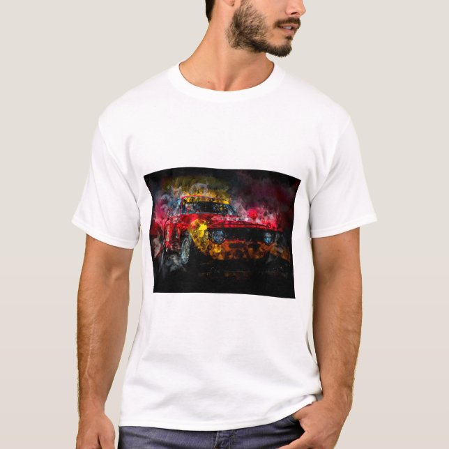 Alfa Romeo Giulia 1600 GTA Night T-Shirt (Vorderseite)