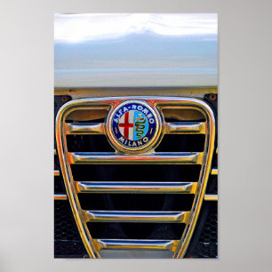 Alfa Romeo Milano Classic Sportwagen Poster