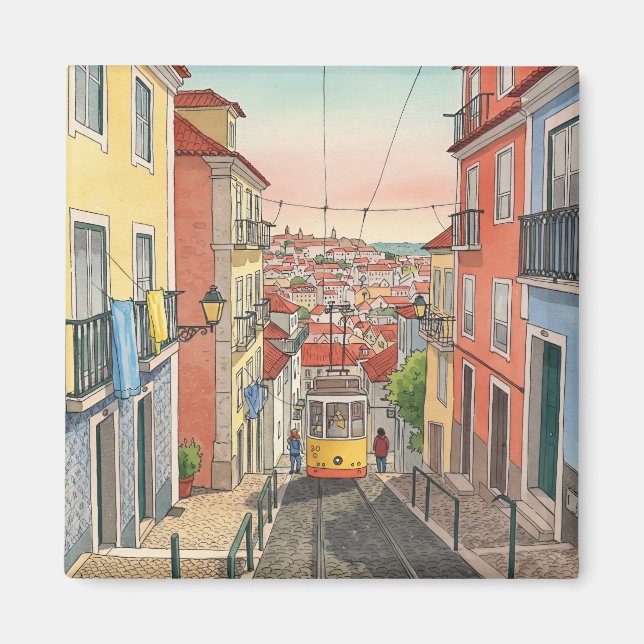 Alfama - Lisboa - Portugal Magnet (Vorne)