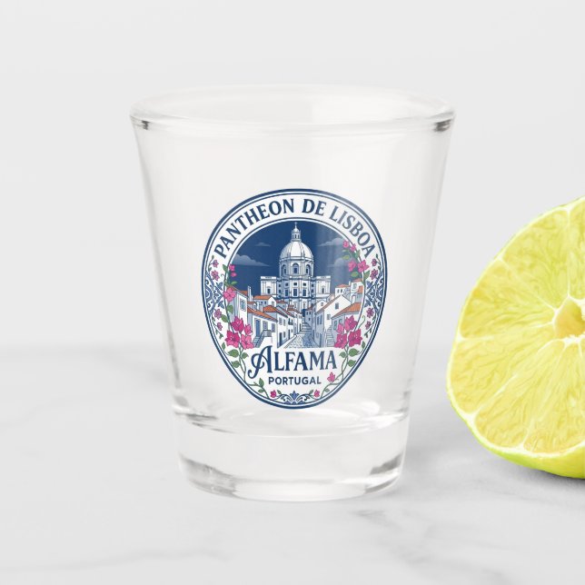 Alfama Portugal Schnapsglas (Vorderseite)