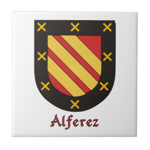 Alferez Family Shield Fliese
