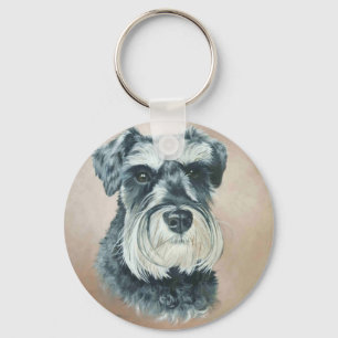 Alfie - Zwergschnauzer Schlüsselanhänger