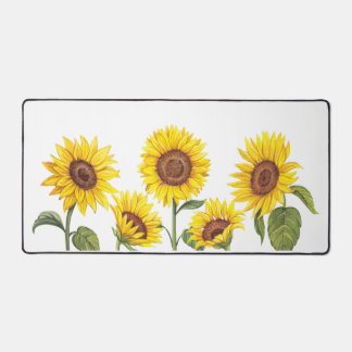 Alfombrilla de escritorio de girasoles amarillos schreibtischunterlage