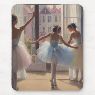 Alfombrilla de rató Bailarinas frente a la ventana Mousepad