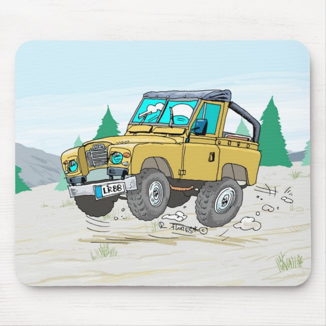 AlfombrillaLandRover88zazzle Mousepad (Vorne)