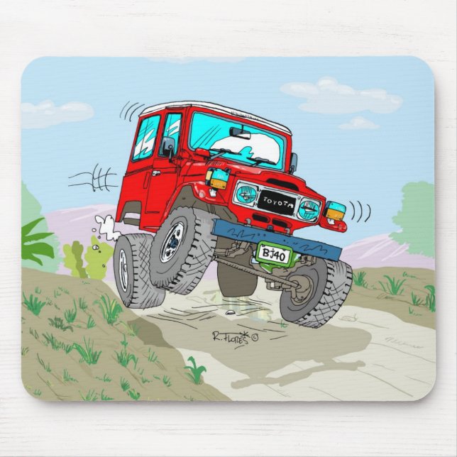AlfombrillaToyotaBJ40cerrado kopiert Mousepad (Vorne)